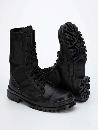 Ботинки с высоким берцем "Тропик" черные - Урсус