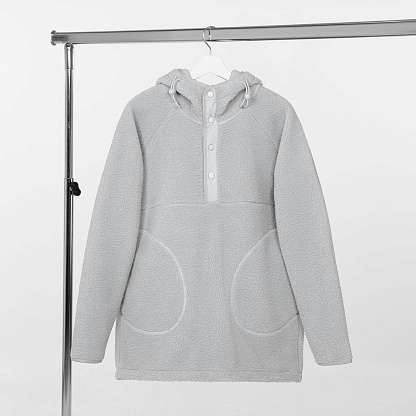 Анорак унисекс Oblako, светло-серый Анорак унисекс Oblako, светло-серый