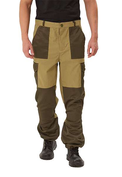 Брюки "ГОРКА-ГОРЕЦ", цвет: св.хаки/т.хаки, ткань: Палатка-235 - Урсус