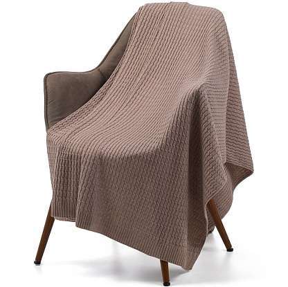 Плед Slumberland, бежевый меланж 120х170 см