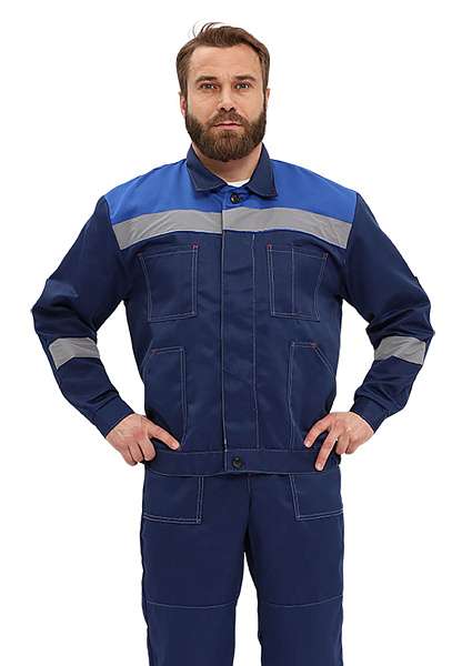 Костюм "ЛЕГИОН" куртка/полукомб. Т.СИНИЙ/ВАСИЛЁК - Урсус