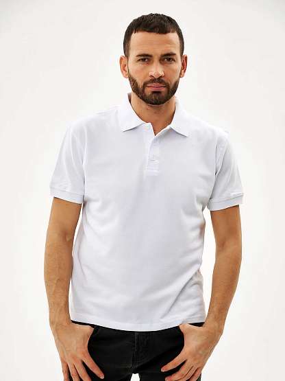 Рубашка-поло белая