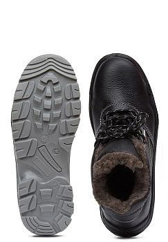 Кожаные ботинки утепленные с антипрокольной стелькой