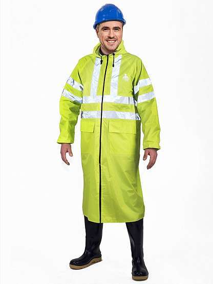 Плащ ВВЗ сигнальный нейлон с ПВХ лимонный - Урсус