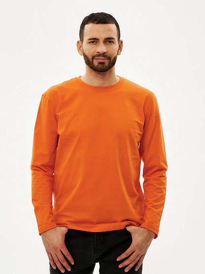 Футболка с длинными рукавами оранжевая