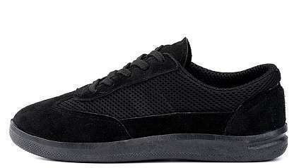 Кроссовки кожаные лайт (спилок/сетка) - Урсус