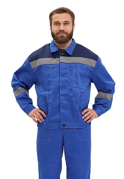 Костюм "ЛЕГИОН" куртка/полукомб. ВАСИЛЕК/Т.СИНИЙ - Урсус