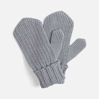 Варежки Nordkyn, светло-серый меланж