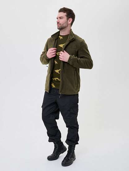 Толстовка  C2MC0201, Флис, цвет Темно-оливковый