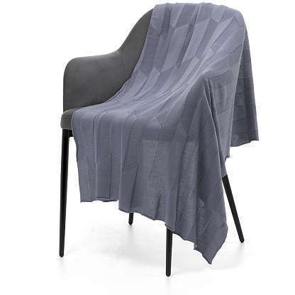 Плед Rombus, серый (стальной) 110x170 см