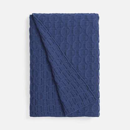 Плед Braidera, синий (черника) 90х160 см