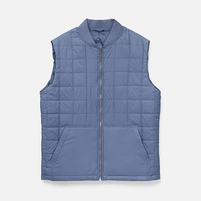 Жилет унисекс Warmbridge, синий (джинс)