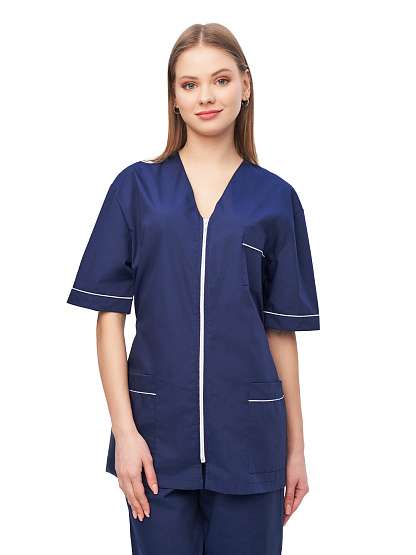 Костюм женский "Глория" т-синий с белым - Урсус