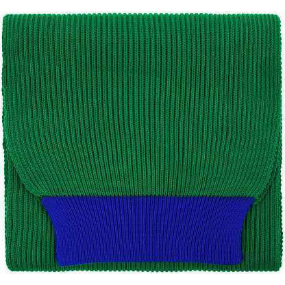 Шарф Snappy, зеленый с синим