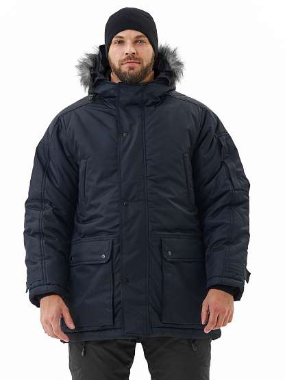 Куртка зимняя удлиненная "АЛЯСКА", цвет: черный - Урсус