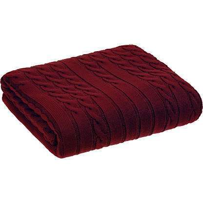 Плед Tressa, темно-красный 110x170 см