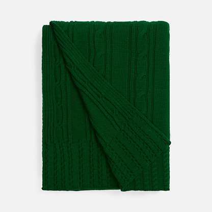 Плед Remitti, глубокий зеленый 110x170 см