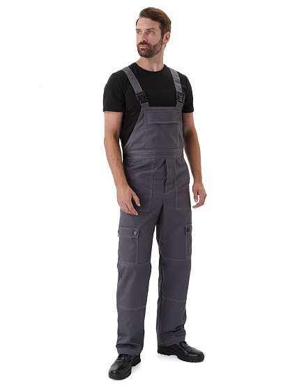 Полукомбинезон мужской "Дрегер" серый - Урсус