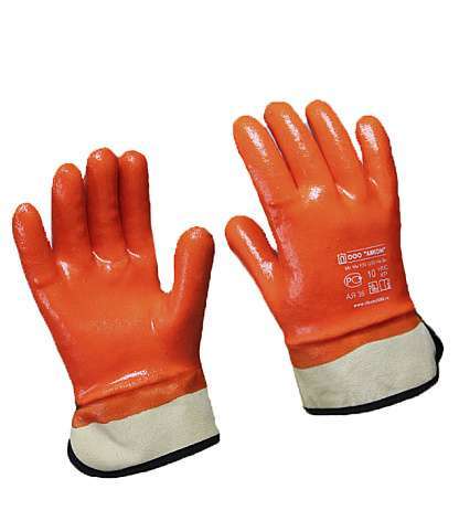 Перчатки ПВХ, морозостойкие, крага