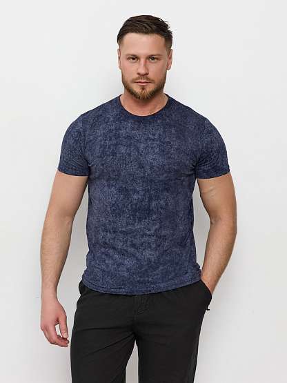 Футболка синий джинс