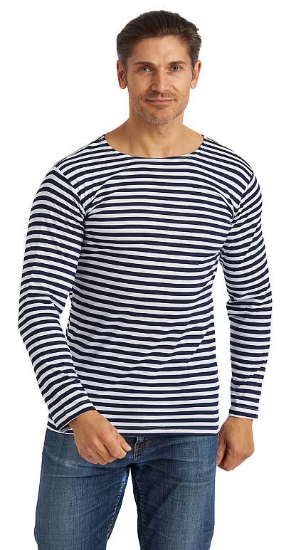 ТЕЛЬНЯШКА ДЛИННЫЙ РУКАВ, Т-СИНЯЯ - ВМФ