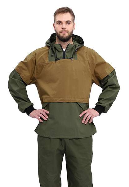 Костюм туристический ПРТНЦФ с сеткой,  цвет: хаки/св.хаки, ткань: палатка 235 - Урсус