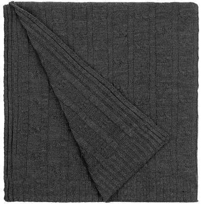 Плед Trenza, темно-серый 110х170 см