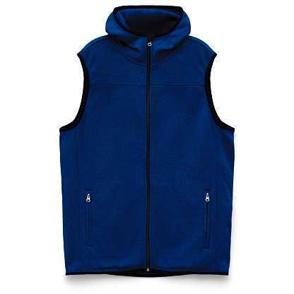 Жилет с капюшоном унисекс Gotland, синий Жилет с капюшоном унисекс Gotland, синий