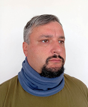 Шарф-шапка СИЗЫЙ (шарф) 1