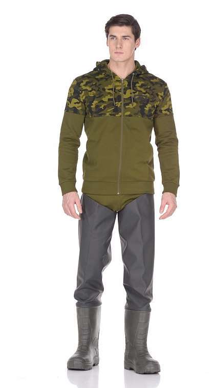 Сапоги рыбацкие ЭВА/ВИНИТОЛ 961-30Р CLASS FISHER (SPECI.ALL) мужские, утепленные, оливковые (-30°С) - Урсус