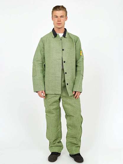 Костюм сварщика брезентовый, усиленный, ГОСТ 12.4.250-2019 (МПТ)  - Урсус