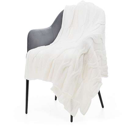 Плед Snefald, белый 120x180 см