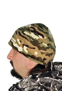 Шапка флис мультикам бок