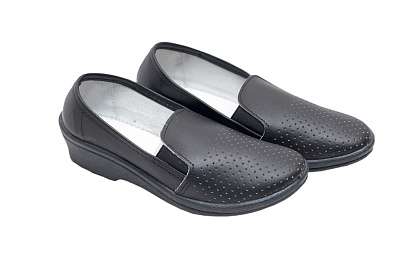 Туфли кожаные 41-22-7 (STEP) женские, черные - Урсус