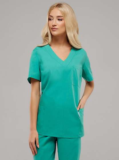 Костюм женский "Марта" зеленый, тк.Панацея - Урсус